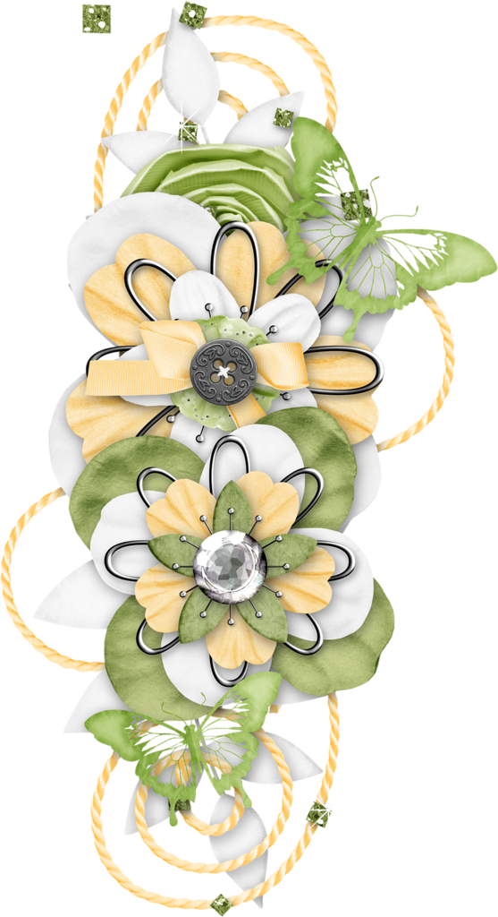 Borders * Cantoneiras * Cluster - Artificial Flower (557x1024), Png Download