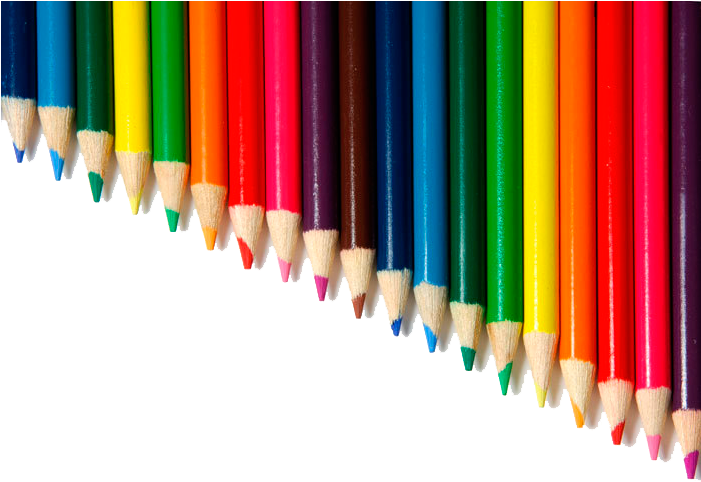 Variedad De Colores En Ingles - Colored Pencil (700x495), Png Download