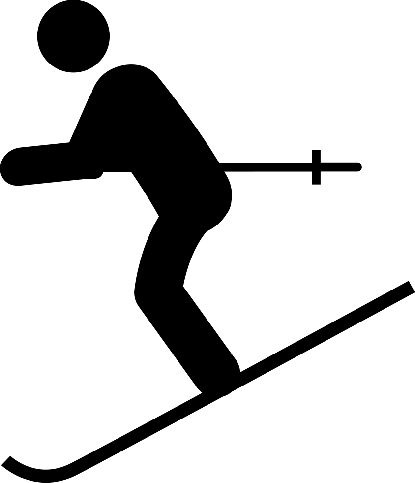 Png File Svg - Skiing Icon Vector (844x981), Png Download