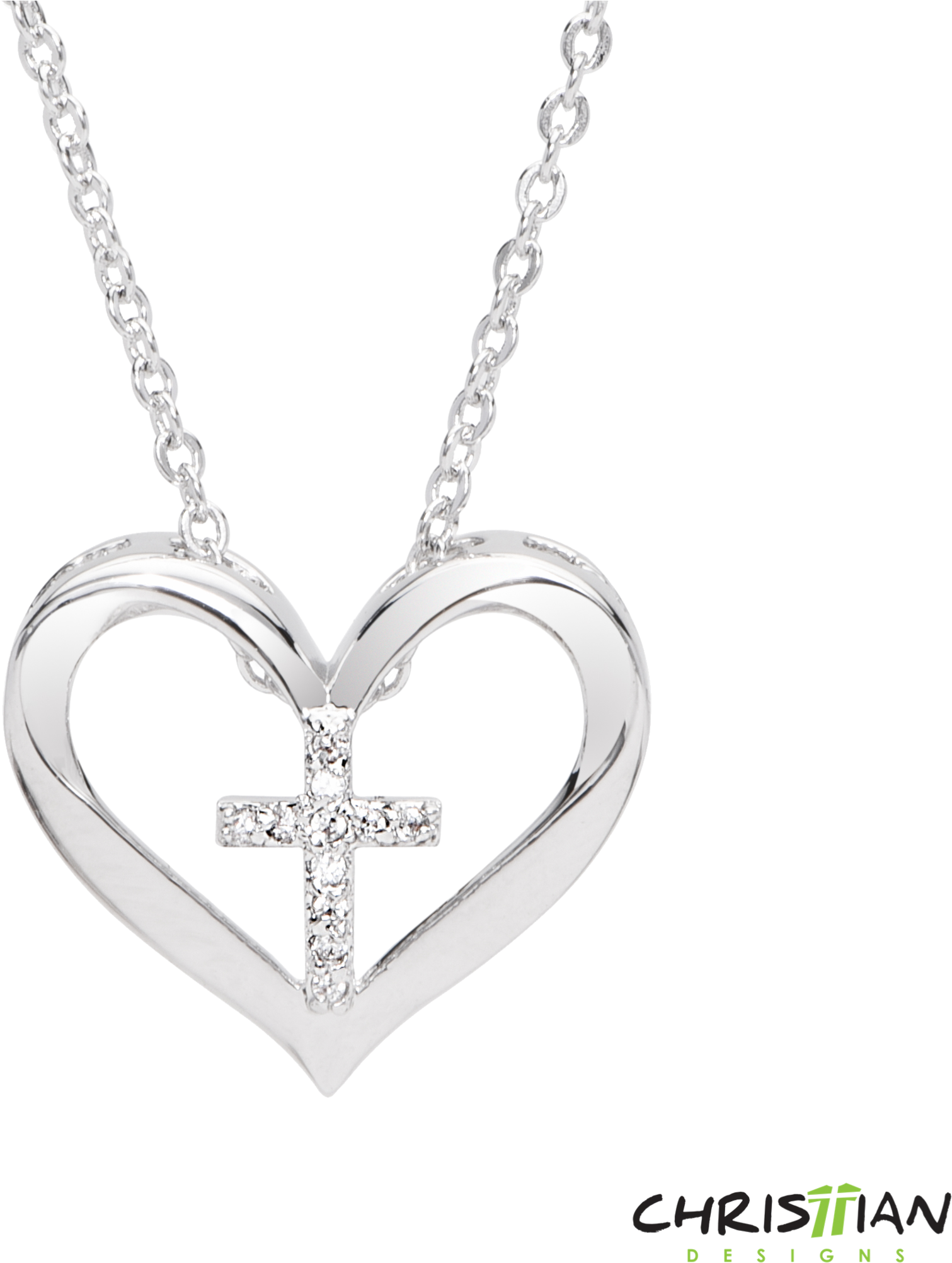 Faith Hope Love Heart Cross Necklace Necklaces And - Heart Cross Necklace (2048x2048), Png Download