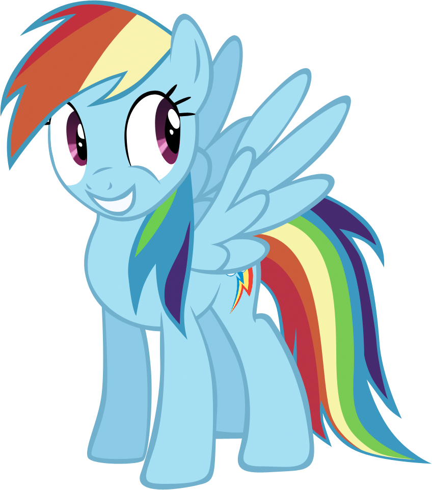 Rhubarb-leaf, Rainbow Dash, Safe, Simple Background, - Rainbow Dash My Little Pony Characters (848x962), Png Download