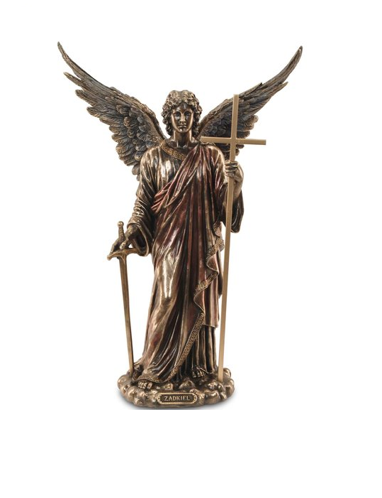 Archangel, Angel, Zadkiel, Polyresin, Cultural, Figures, - Bronze Sculpture (700x700), Png Download