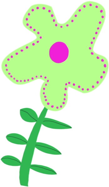 Cute Decorative Flower Drawing (499x686), Png Download