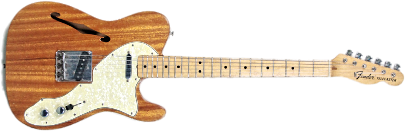 1969 Fender Telecaster Thinline - Fender Telecaster Thinline 69 (1472x545), Png Download