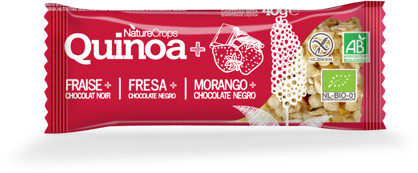 Barrita Quinoa Chocolate Y Fresa Bio - Nature Crops Quinoa Bar (1576x818), Png Download
