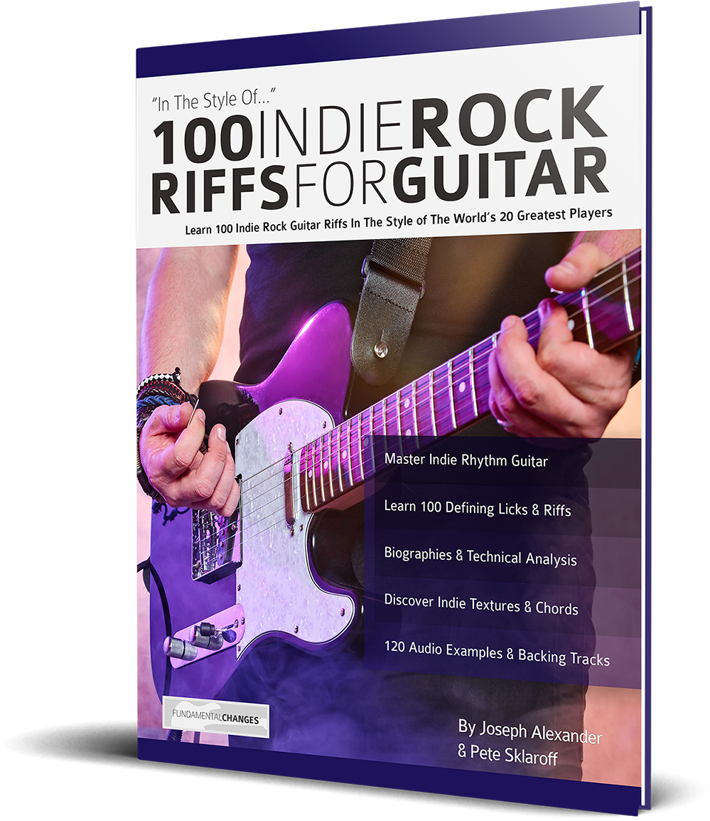 100 Indie Rock Riffs For Guitar - Guitar (998x1200), Png Download
