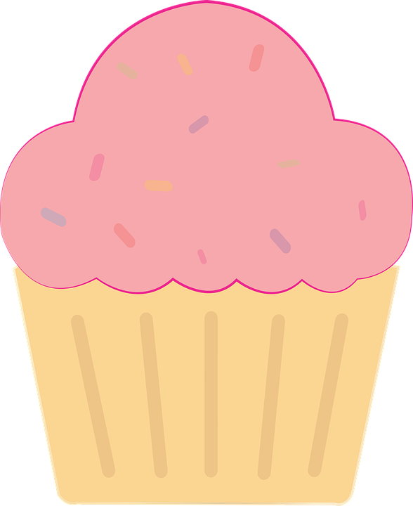 Muffin Clipart Cake Pastry (588x720), Png Download
