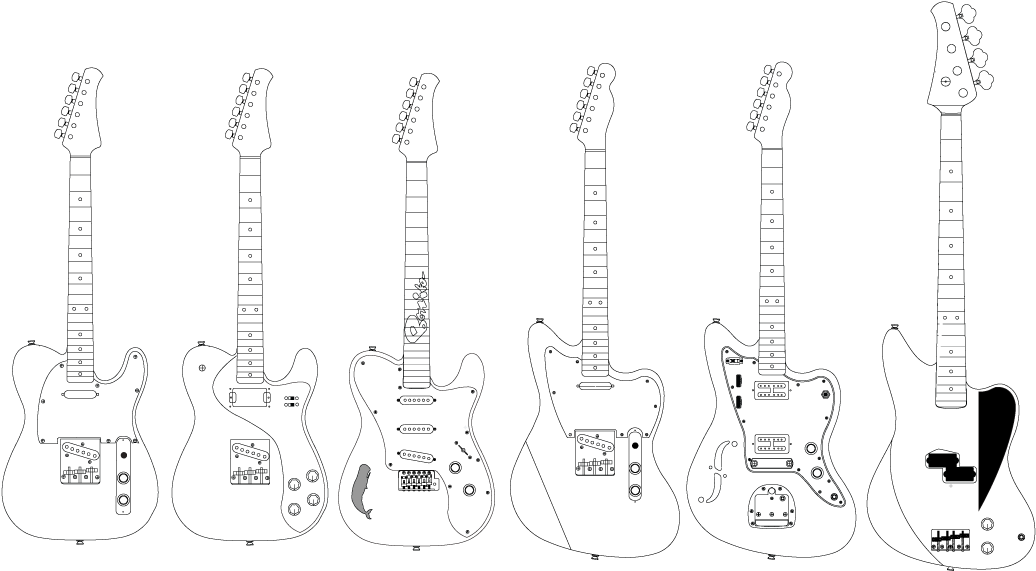 At White Whale Guitar Co - Bass Guitar (1098x612), Png Download