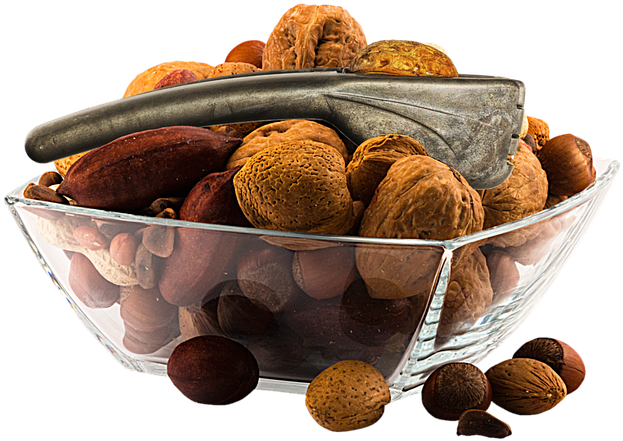 Mixed Nuts, Glass, Isolated, Cutout, Nutcracker Walnut - Png Nuts (720x720), Png Download