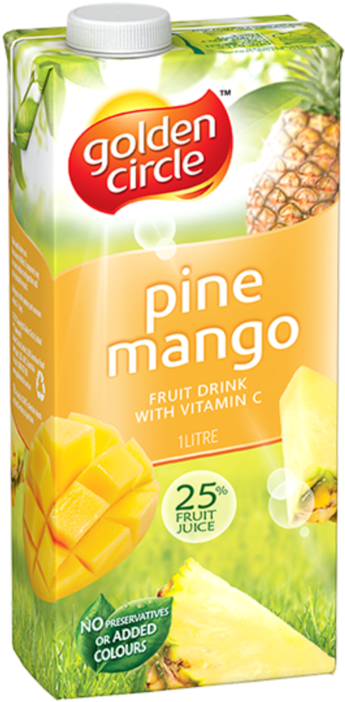 Golden Circle Pine Mango - Golden Circle Orange Juice (488x1023), Png Download