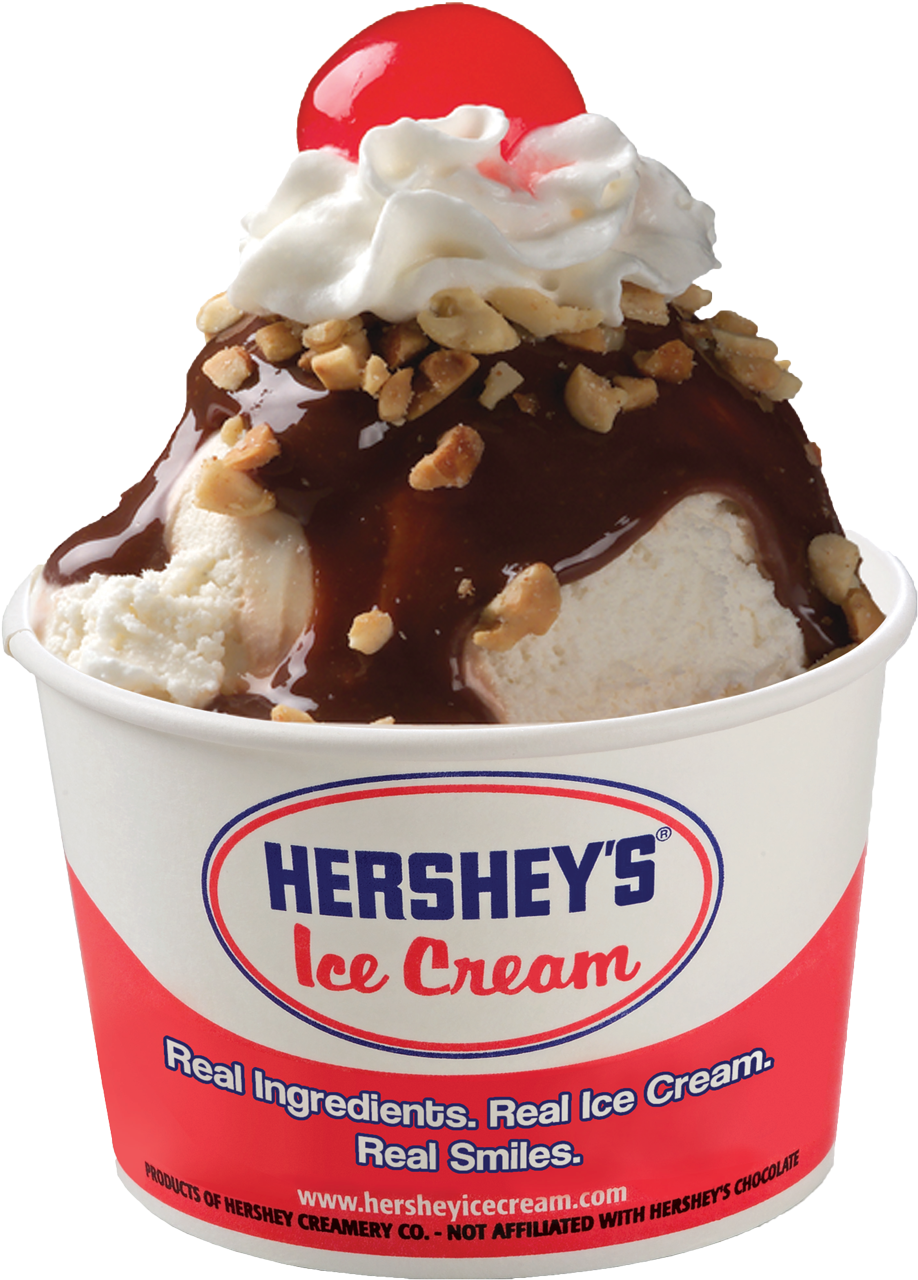 Sundae - Hershey's Ice Cream Png (1000x1363), Png Download