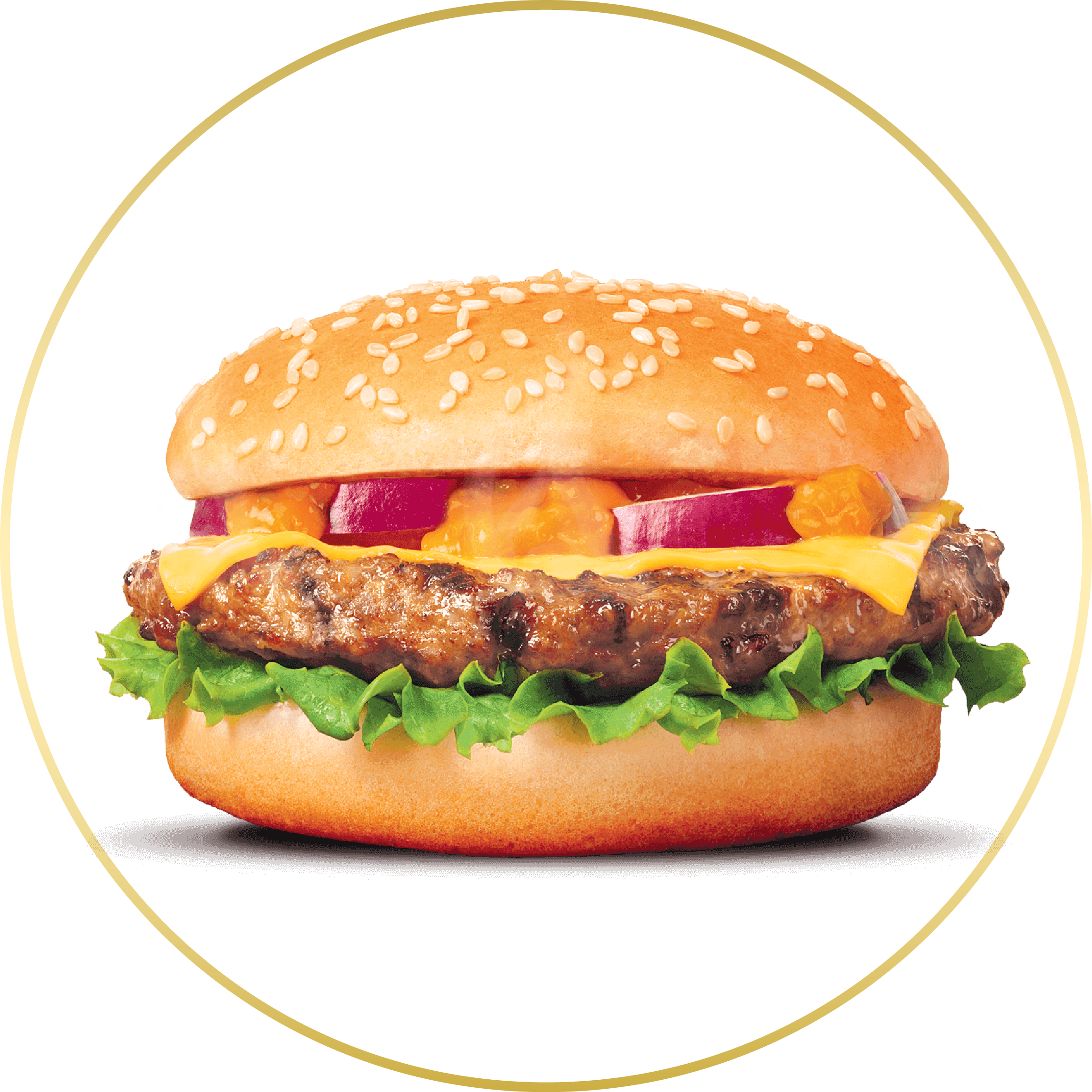 51- Hamburguesa - Cheese Burger Recipe In Urdu (2315x2315), Png Download