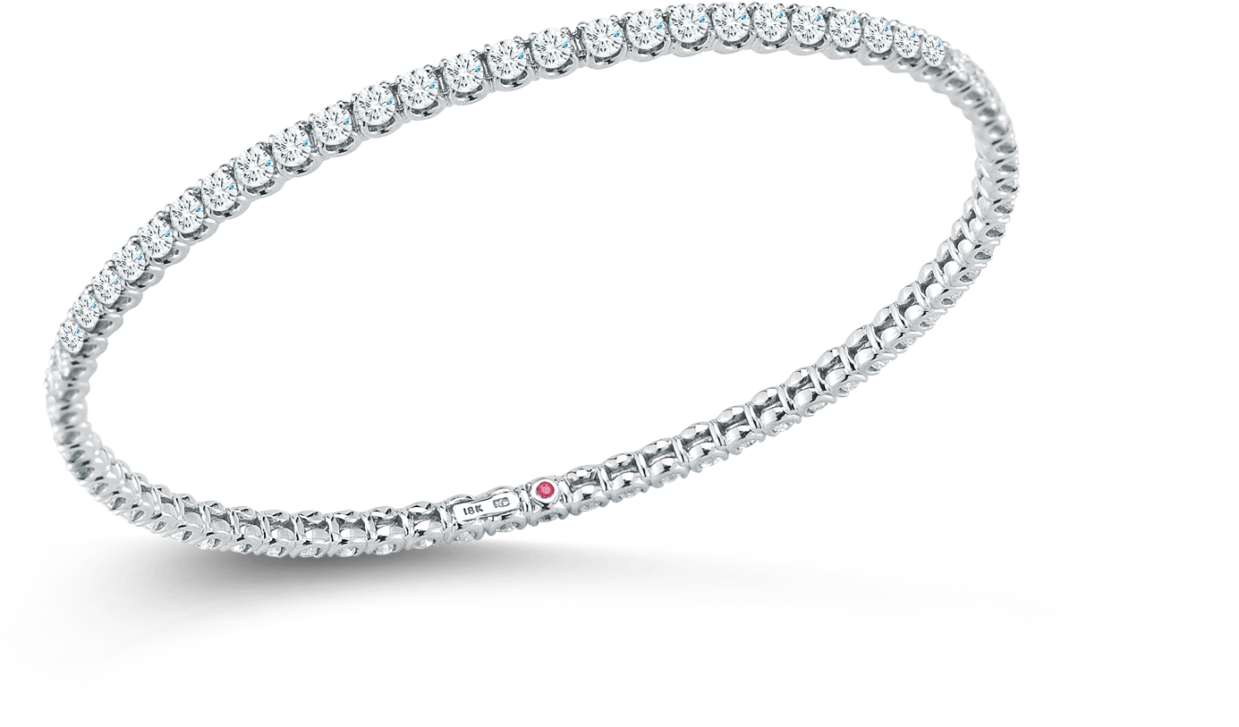 Classic Diamondbangle With Diamonds - Chain (1600x1600), Png Download