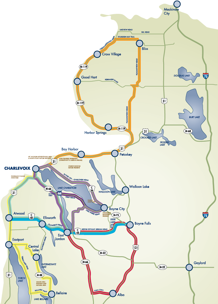With Vibrant Autumn Colors, Savvy Visitors Know The - Michigan Fall Color Routes (716x993), Png Download