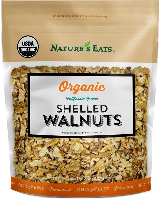 Organic Shelled Walnuts - Nature Eats (600x720), Png Download