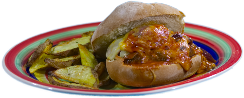 Napolitana Burger - Fast Food (1024x434), Png Download