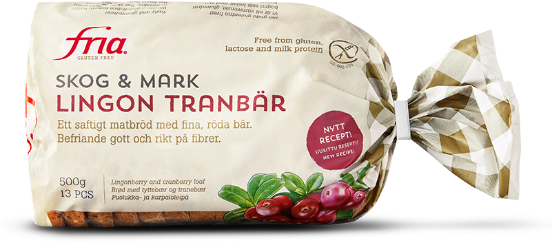 Gluten-free Lingonberry Bread With Lingonberries And - Glutenfritt Bröd Tranbär (800x800), Png Download