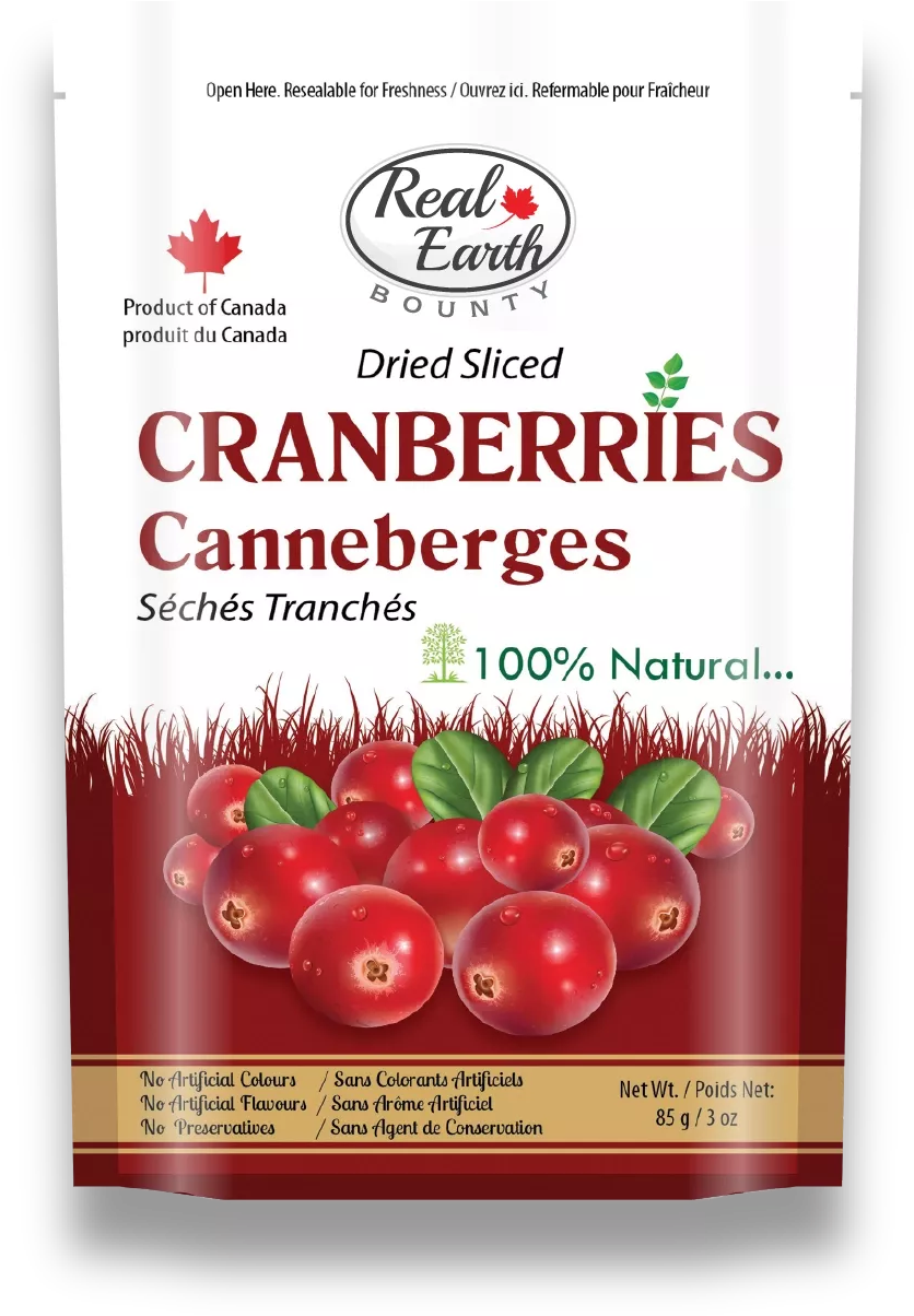 Dried Sliced Cranberries - Natural Foods (860x1215), Png Download