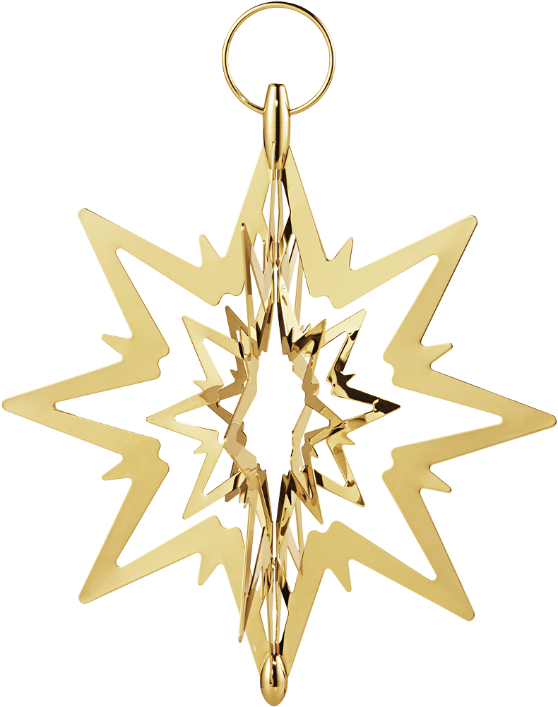 Top Star, Gold Plated, Small - Georg Jensen Tree Topper (1200x1200), Png Download