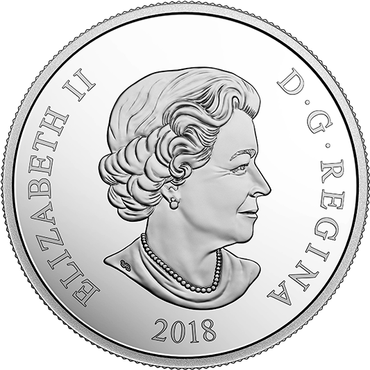 *golden Maple Leaf - Canadian Year Of The Dog Coin (570x570), Png Download