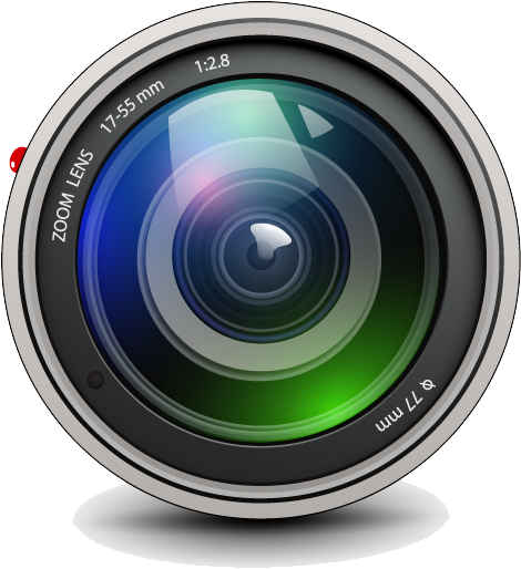 Clip Black And White Camera Lens Clip Art - Camera Lens (800x717), Png Download