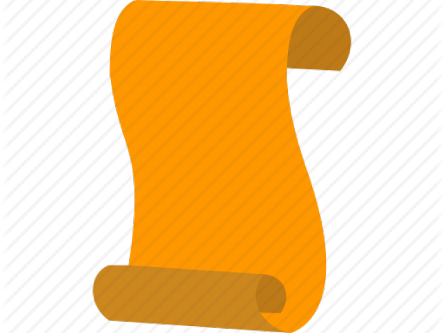 Old Paper Scroll - Scroll Paper Icon Png (640x480), Png Download
