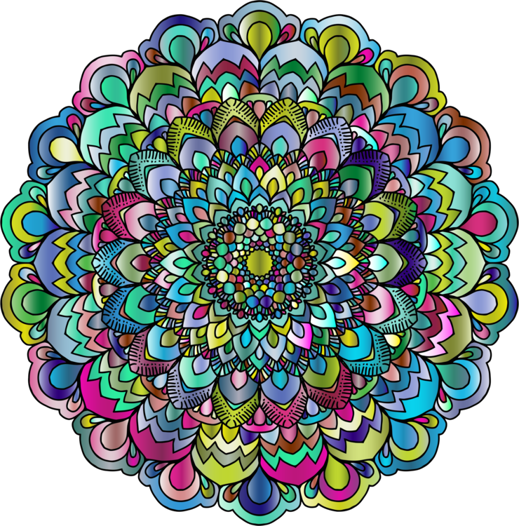 Mandala Floral Design Circle Flower Computer Icons - Mandala Circle Flower (740x750), Png Download