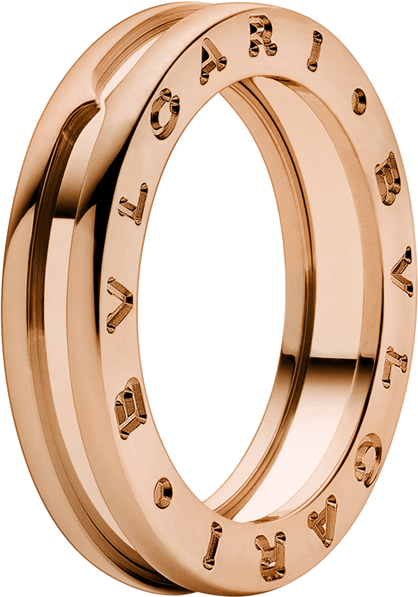 Bvlgari Ring Rose Gold (1800x1405), Png Download