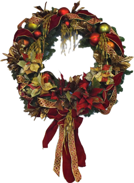 Holiday Wreath - Wreath (600x600), Png Download