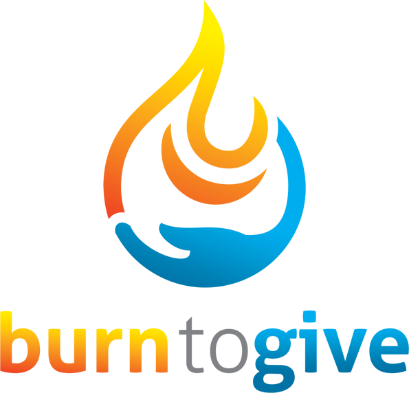 Burn To Give Logo (595x572), Png Download