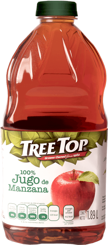 Jugos De Frutas - Jugo De Manzana Treetop (800x800), Png Download
