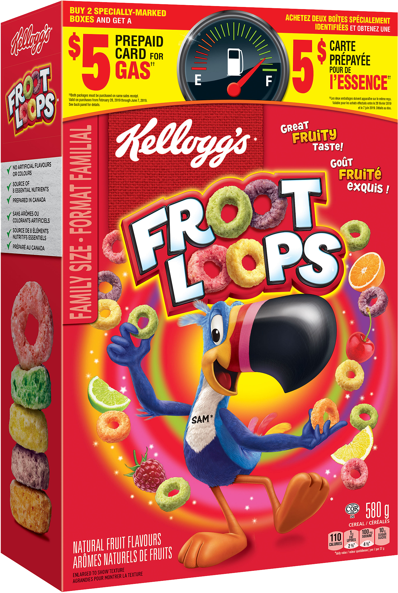 Froot Loops* Cereal 580g - Froot Loops (1500x2057), Png Download
