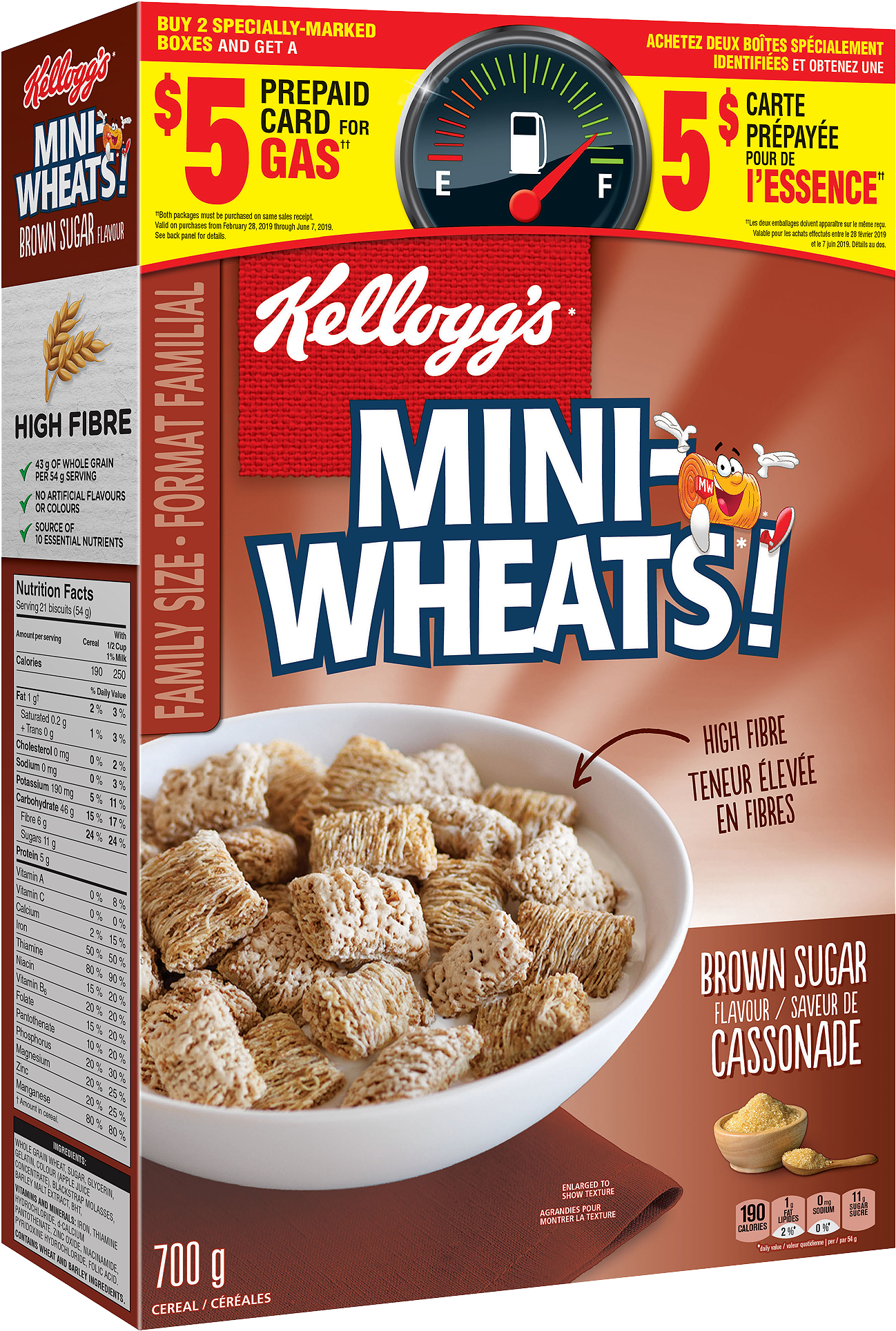 Mini-wheats* Brown Sugar Flavour Cereal 700g - Mini Wheats (1500x2064), Png Download