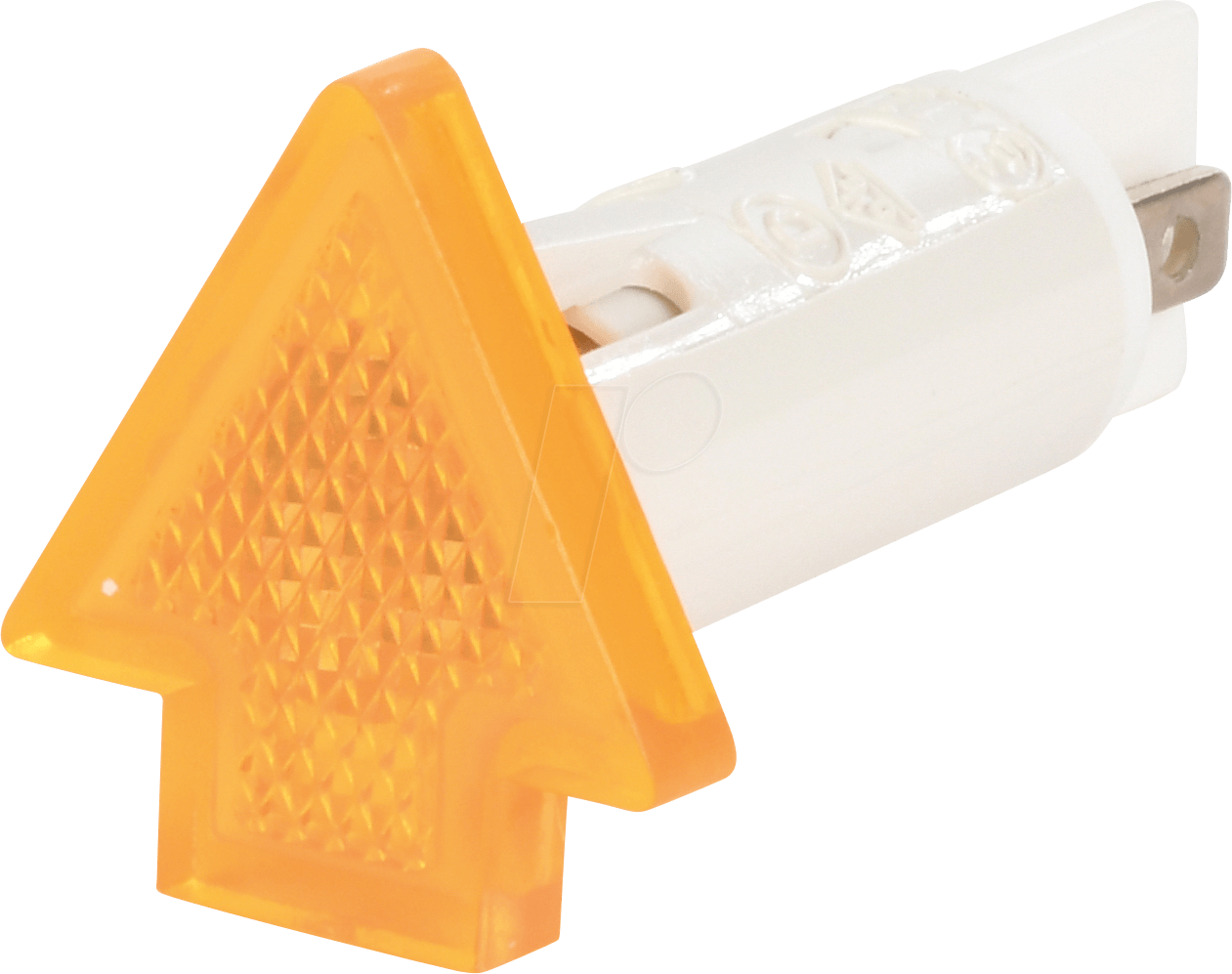 Indicator, 230 V, Neon Bulb, 10 Mm, Arrow-shaped, Yellow - Plastic (1261x997), Png Download