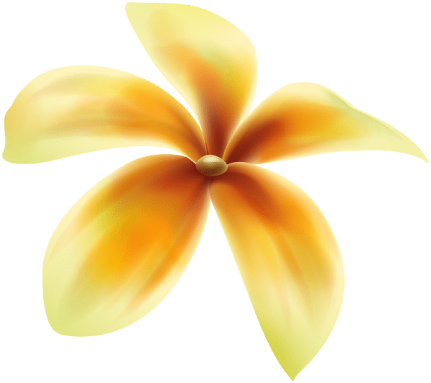 Free Png Download Yellow Flower Png Deco Png Images - Frangipani (850x754), Png Download