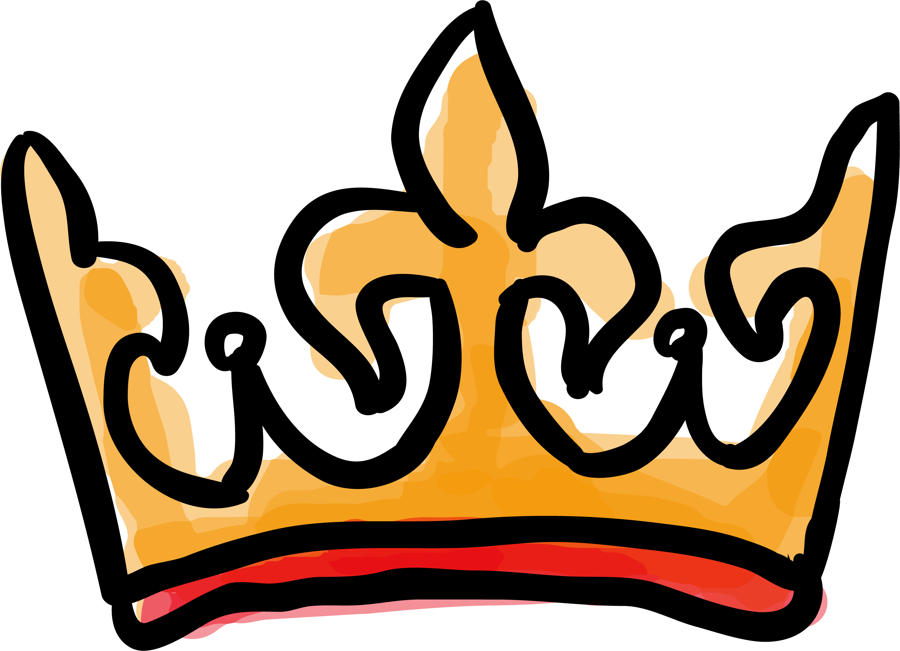 Jpg Freeuse Drawing Gold European Crown Transprent - Graffiti Crown (2924x2114), Png Download