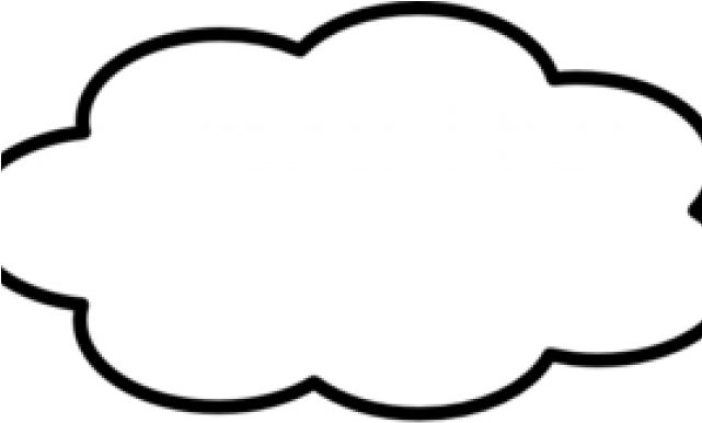 Clouds Clipart Silhouette - Heart (640x480), Png Download