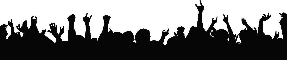 Stickers Muraux Musique - Mosh Pit Silhouette (1200x1200), Png Download