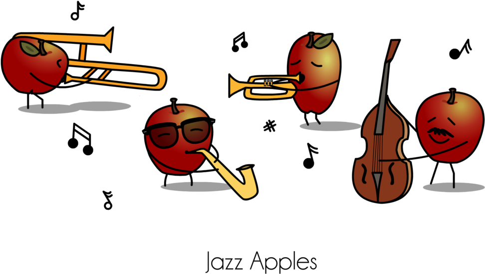 Jazzapples - Apple Puns (1000x711), Png Download
