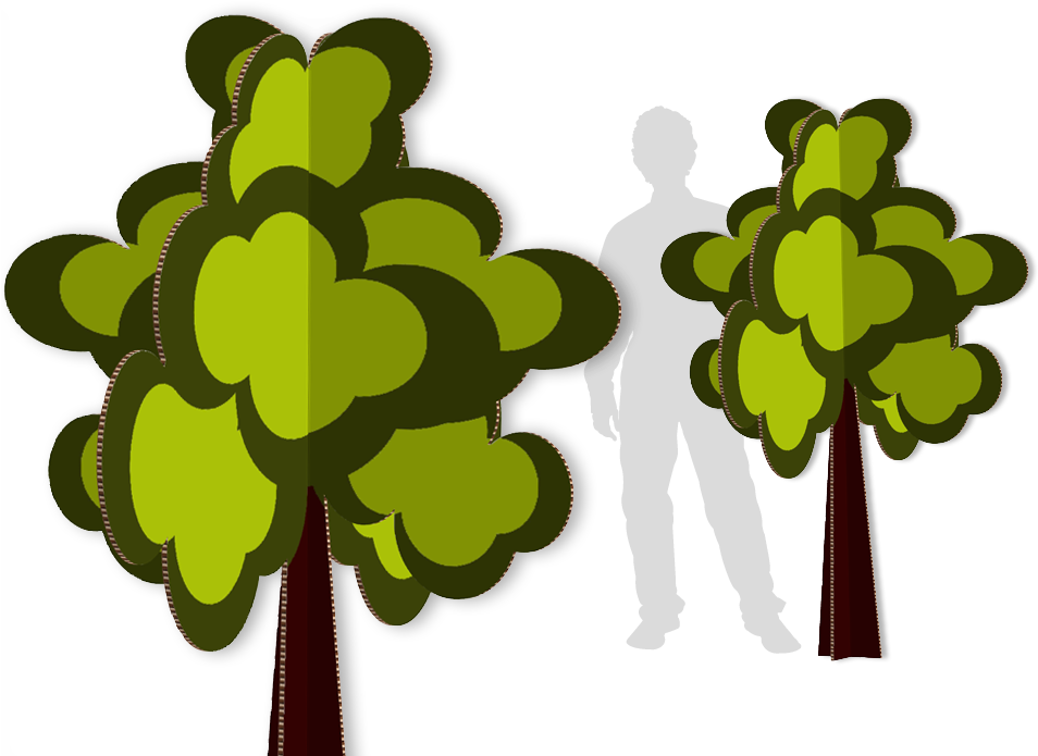 Arvore Decorativa Copy - Arbol En 3d De Papel (960x720), Png Download