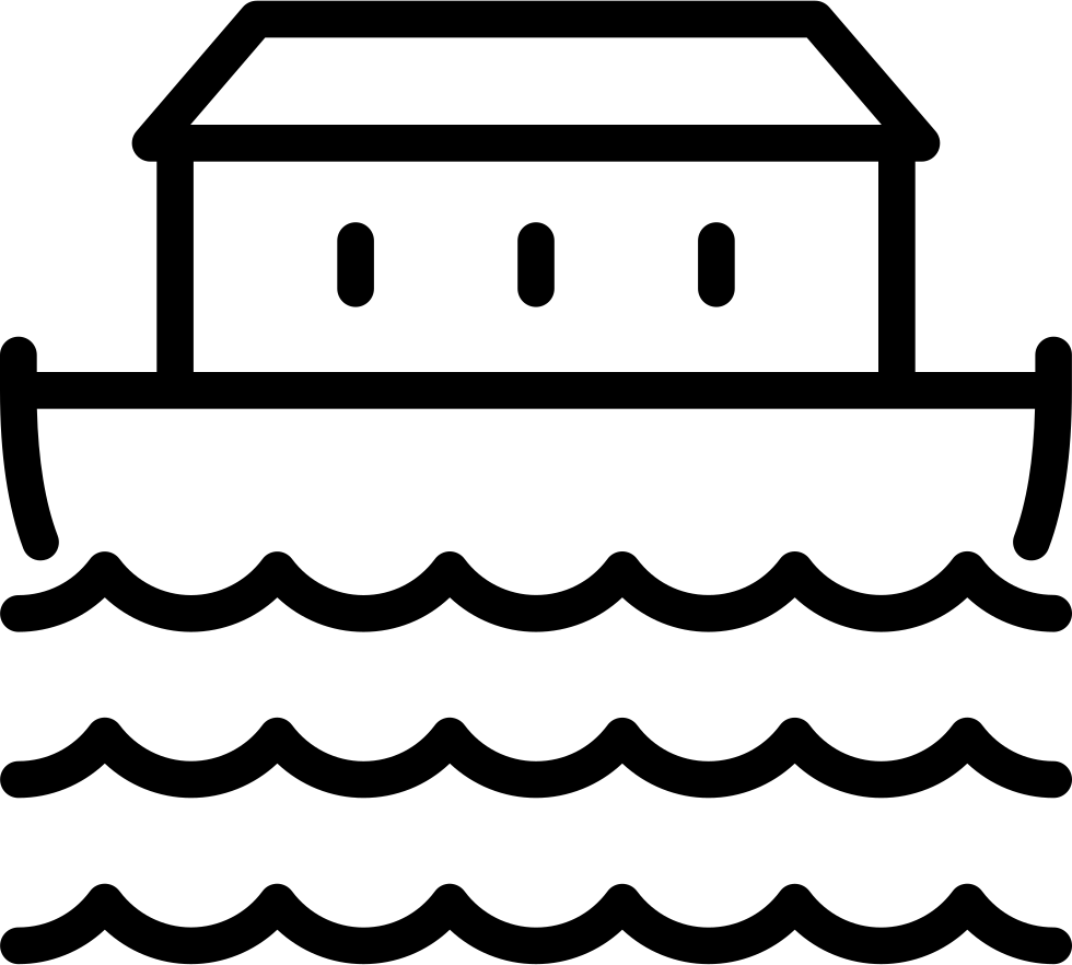 Vector Library Download Noah Png Black And White Transparent - Noah's Ark Icon Png (980x882), Png Download