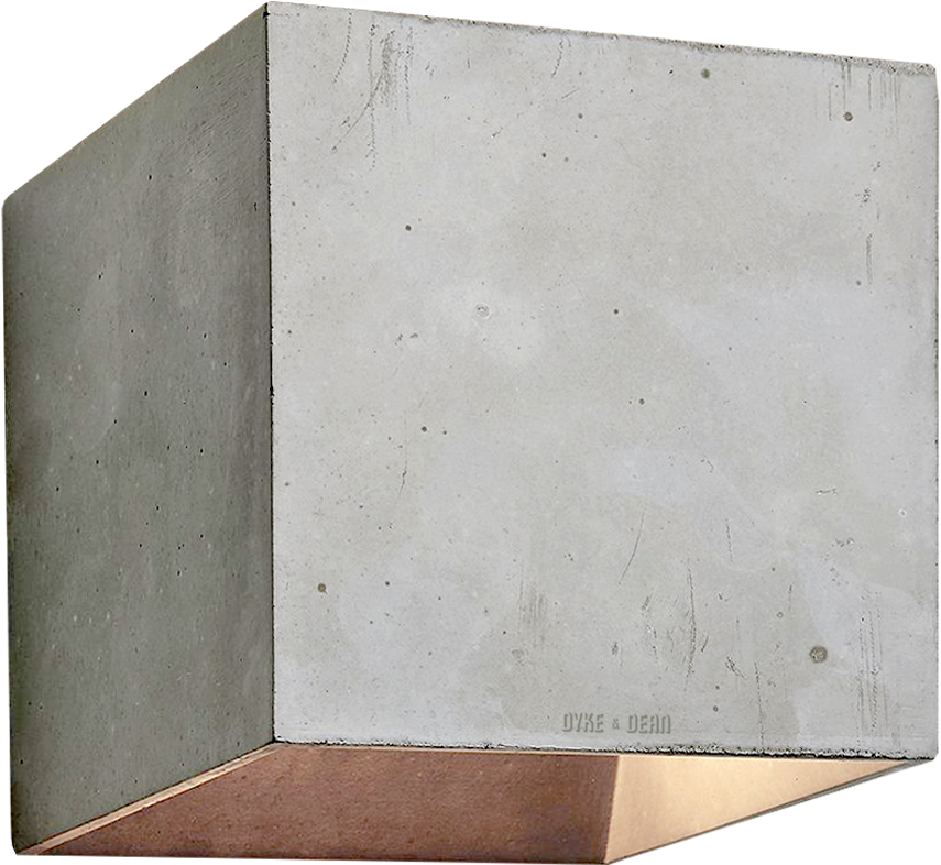 Concrete Wall Lamp Dark Grey - Plywood (900x900), Png Download