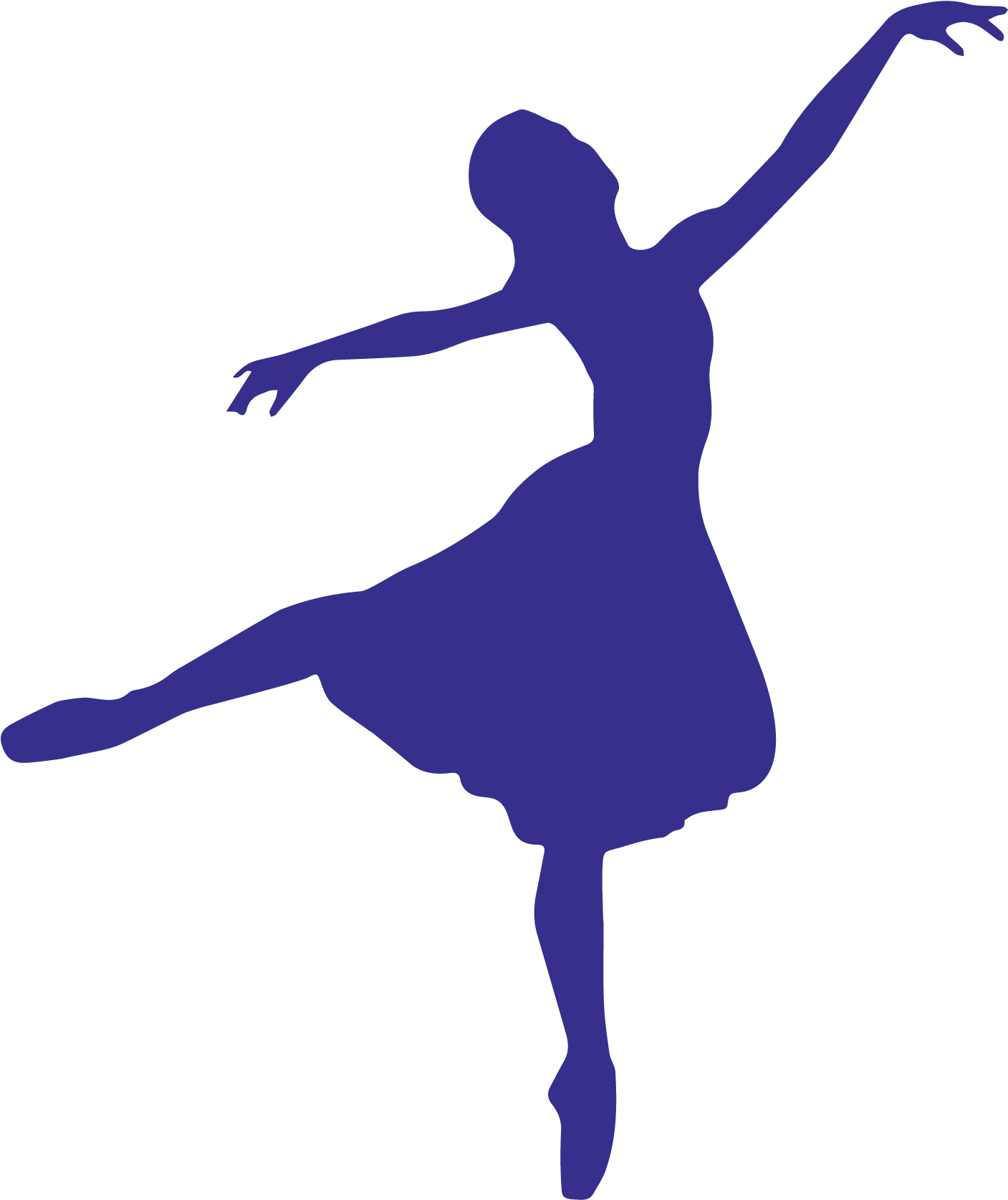 Ballerina Silhouette (1800x1800), Png Download