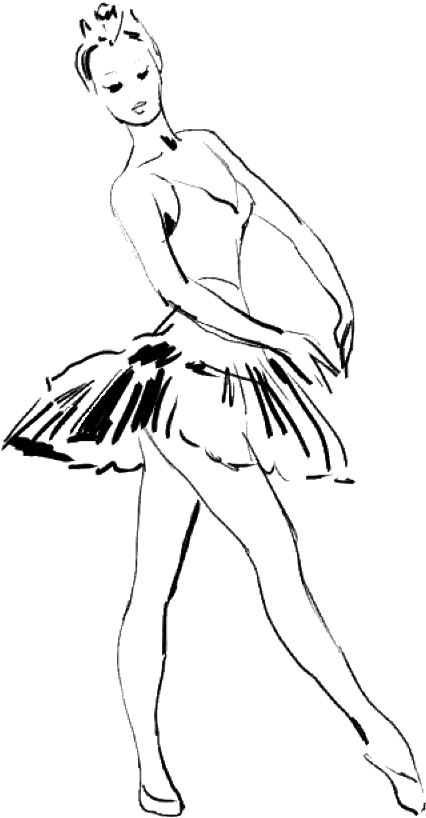 Ballet Dancer Drawing - Illustration (1024x1365), Png Download