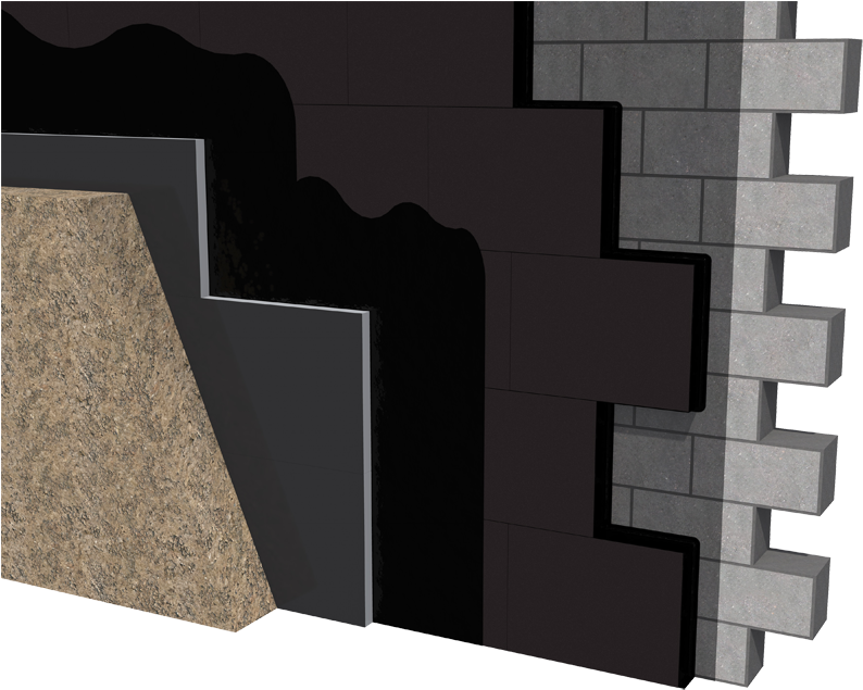 Isolation Mur Contre Terre (800x651), Png Download