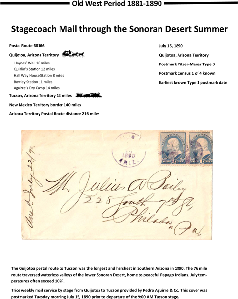 Quijotoa, Arizona Territory, - Handwriting (500x623), Png Download