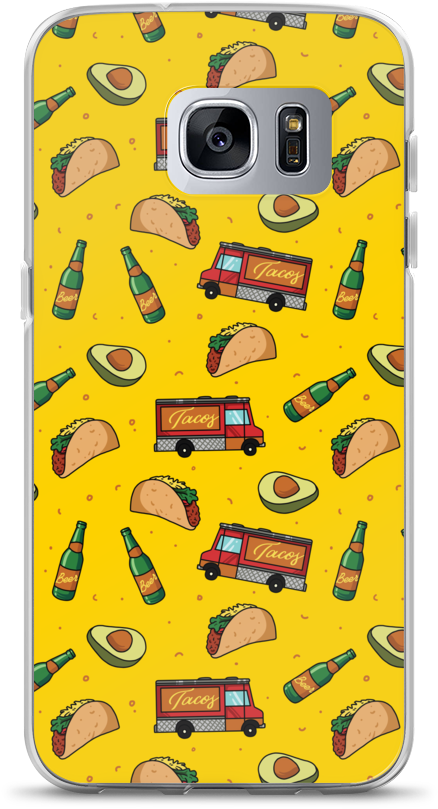 Samsung Tacos, Trucks, Beer & Avocados Phone Case - Avocado Phone Case (1000x1000), Png Download