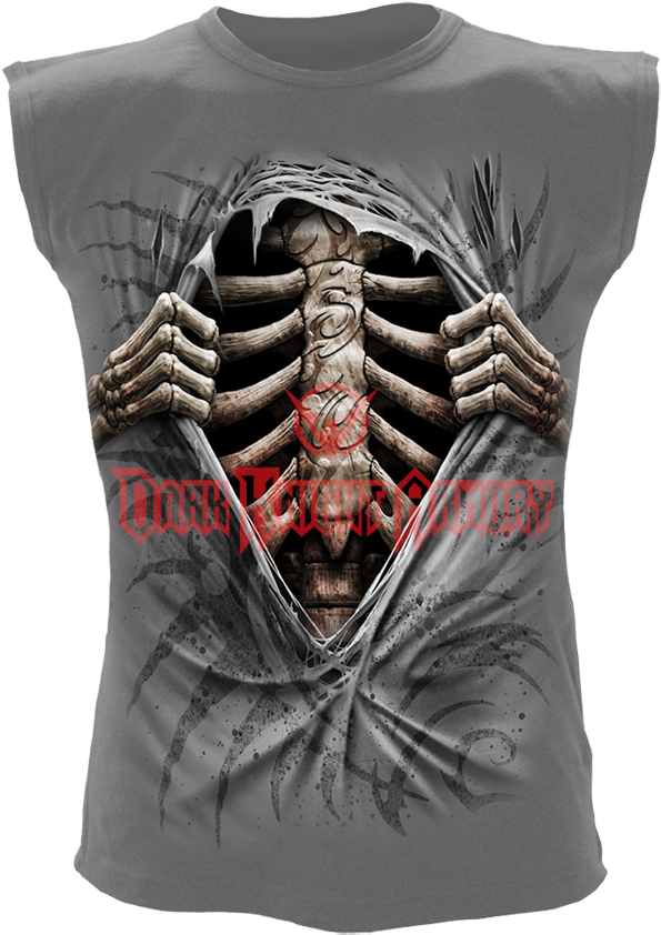 Tribal Rib Cage Sleeveless Shirt - Sweatshirt (850x850), Png Download