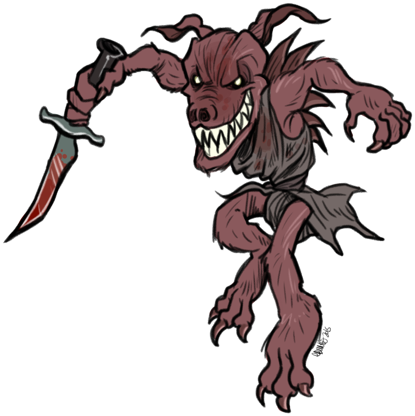 Pugwampi - Cartoon (1540x1511), Png Download