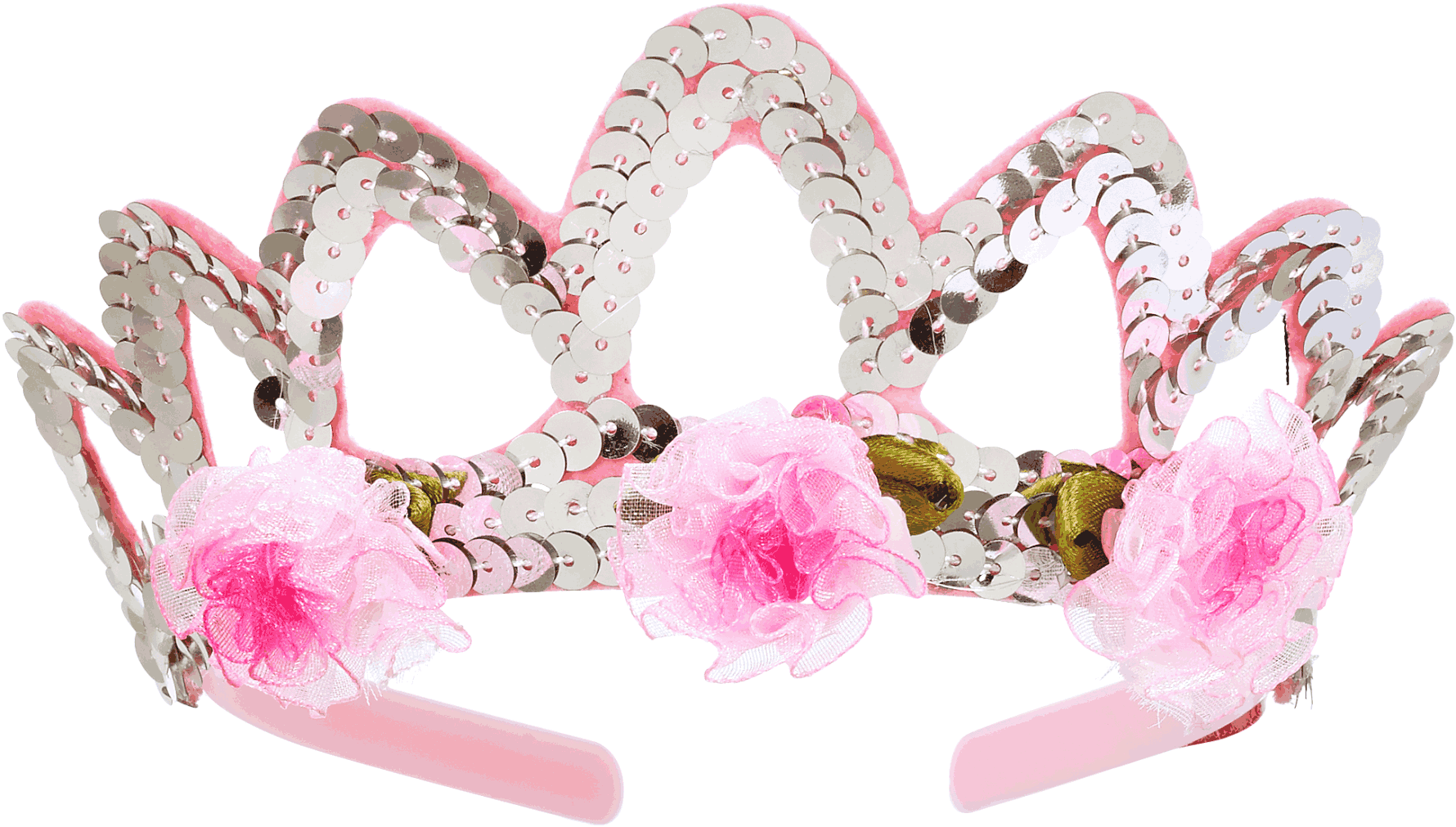 Silberne Krone Mit Rosa Blümchen Von Rose U0026 Romeo - Tiara (2164x1443), Png Download